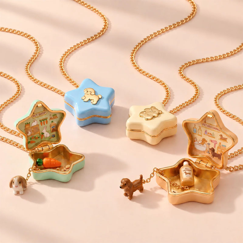 🎉Cute Animal Star Locket Necklace
