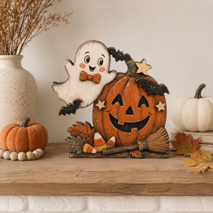 🎁Halloween Gift Wood Shelf Sitter
