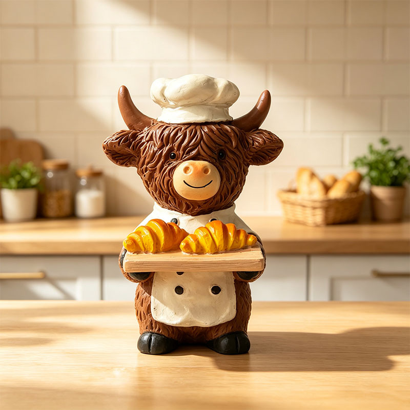 🐂🎁Cute Creative Highland Cow Figurines