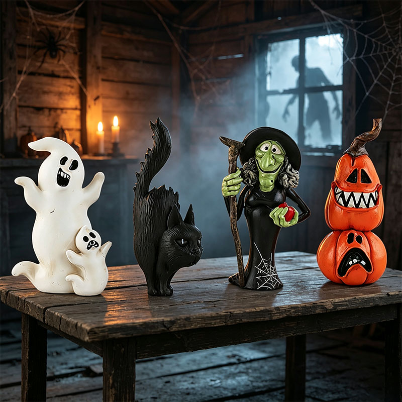 😈🎁Halloween Creative Funny Ornaments (4-Piece Set)