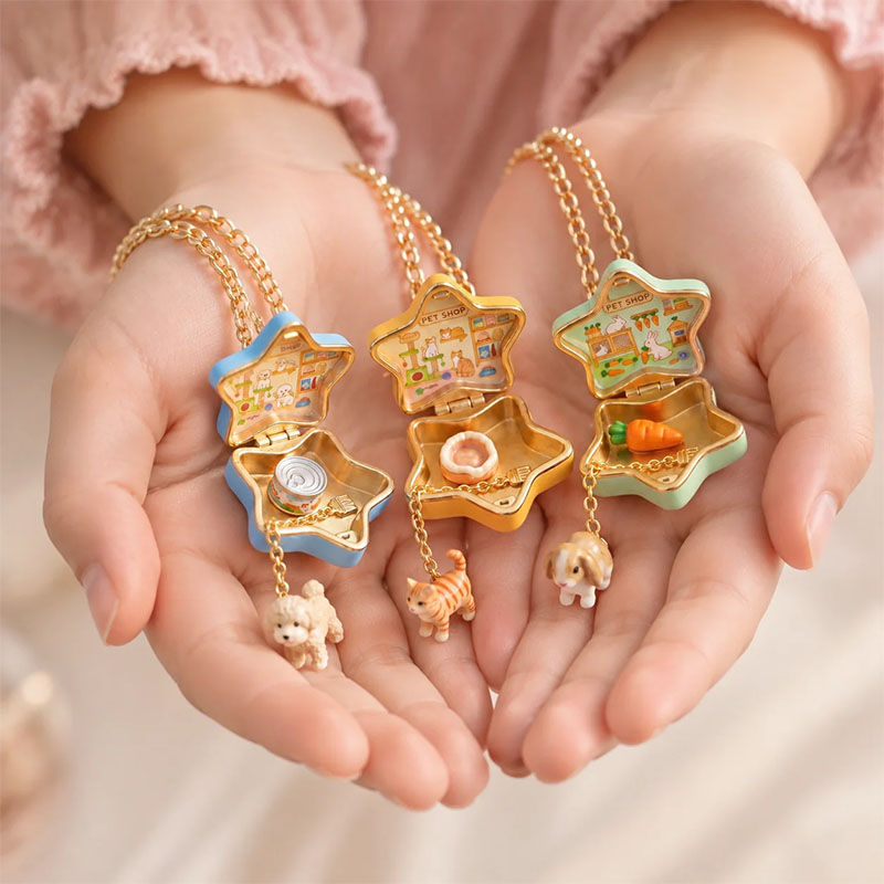 🎉Cute Animal Star Locket Necklace