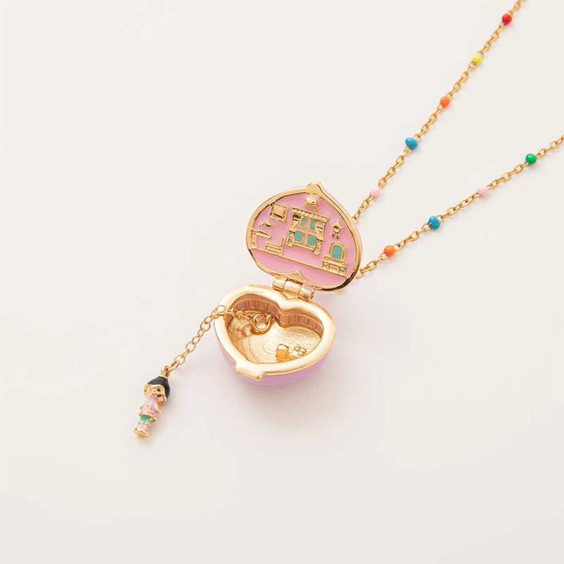 🎉Magical Heart Locket Necklace with Fairy Charms