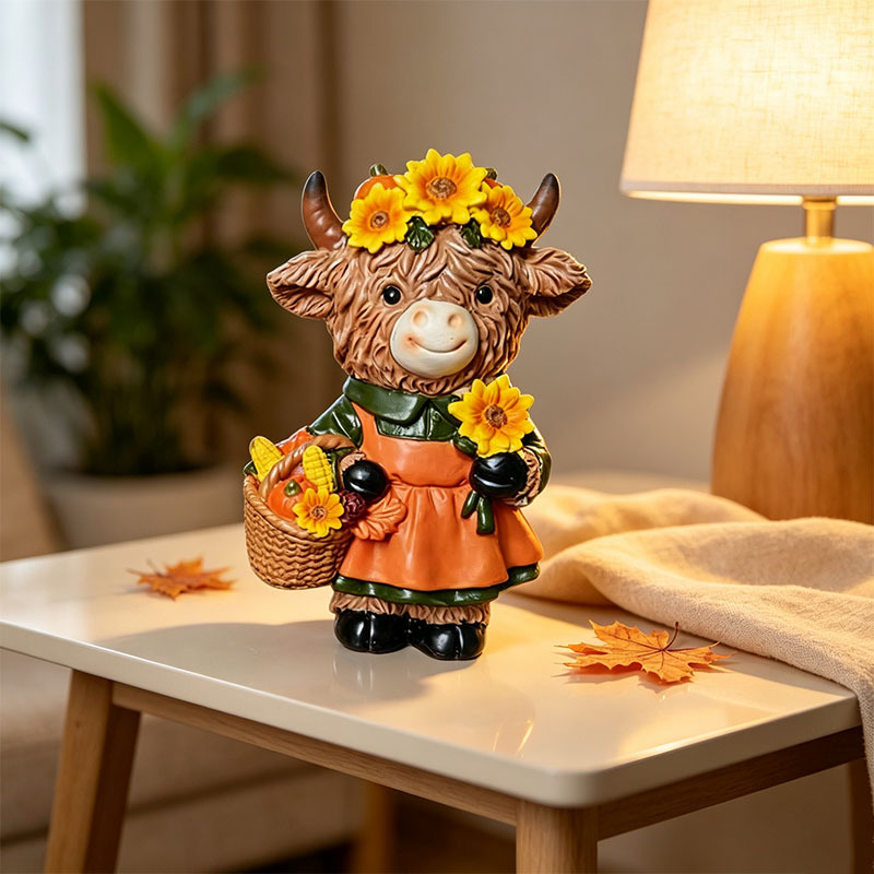 🐂🎁Cute Creative Highland Cow Figurines