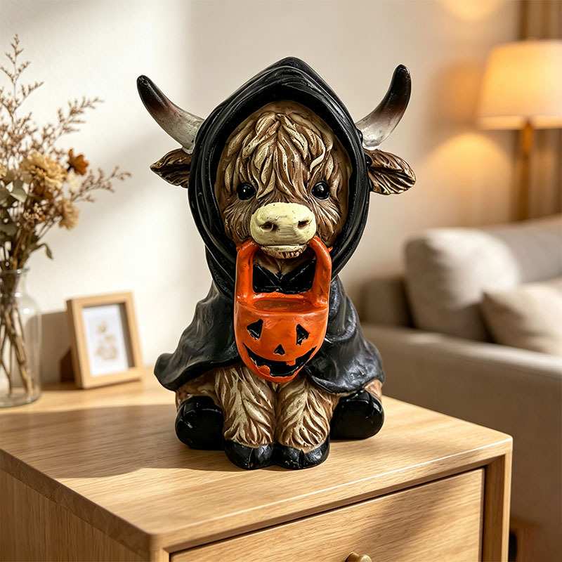 Halloween Highland Cow Magic Ornament Decoration Gift