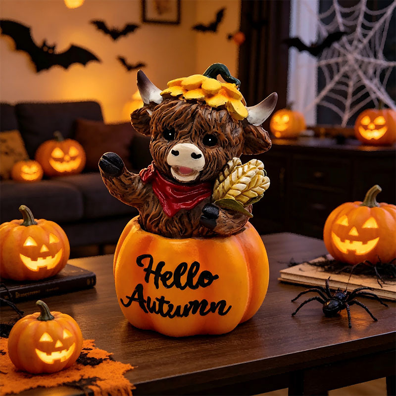 🎁Halloween Highland Cow Magic Ornament Decoration Gift