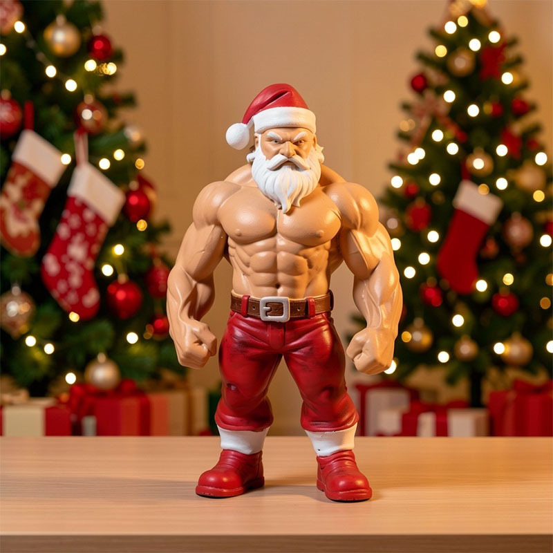 🎁Limited Edition💪Fun Creative Muscular Santa Claus Figurines