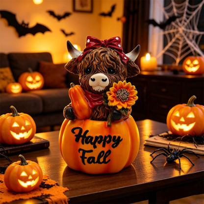 🎁Halloween Highland Cow Magic Ornament Decoration Gift