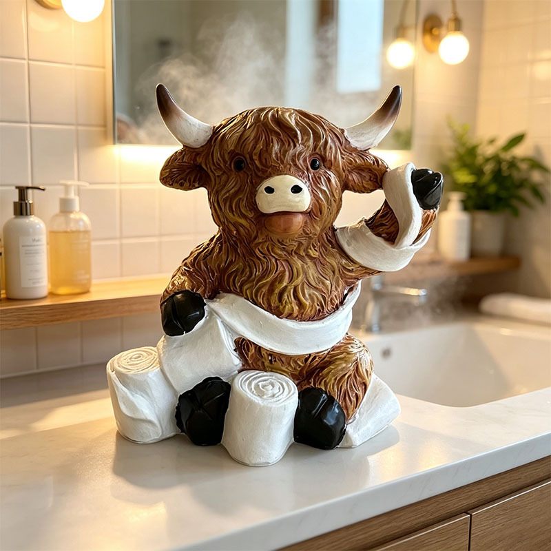 🐂🎁Cute Creative Highland Cow Figurines