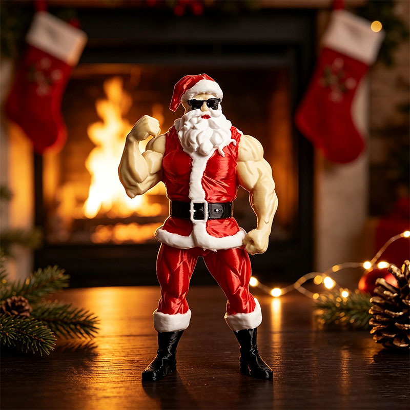🎁Limited Edition💪Fun Creative Muscular Santa Claus Figurines