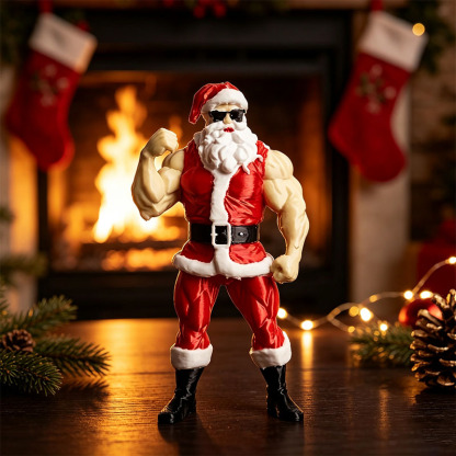 🎁Limited Edition💪Fun Creative Muscular Santa Claus Figurines