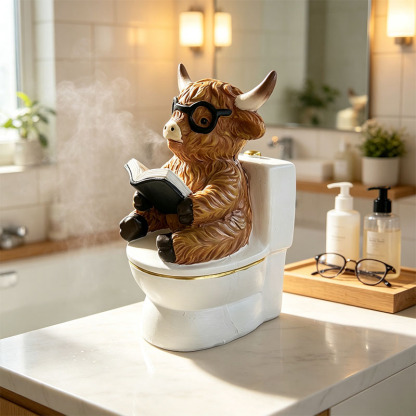 🐂🎁Cute Creative Highland Cow Figurines