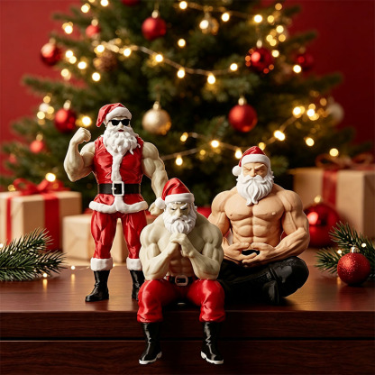 🎁Limited Edition💪Fun Creative Muscular Santa Claus Figurines