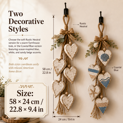 🍂🤎Hanging Heart Wall Decor
