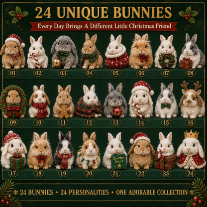 🎁🐇24 Days Bunny Acrylic Ornament Advent Calendar