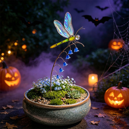 🦋Iridescent Dragonfly Garden Stake