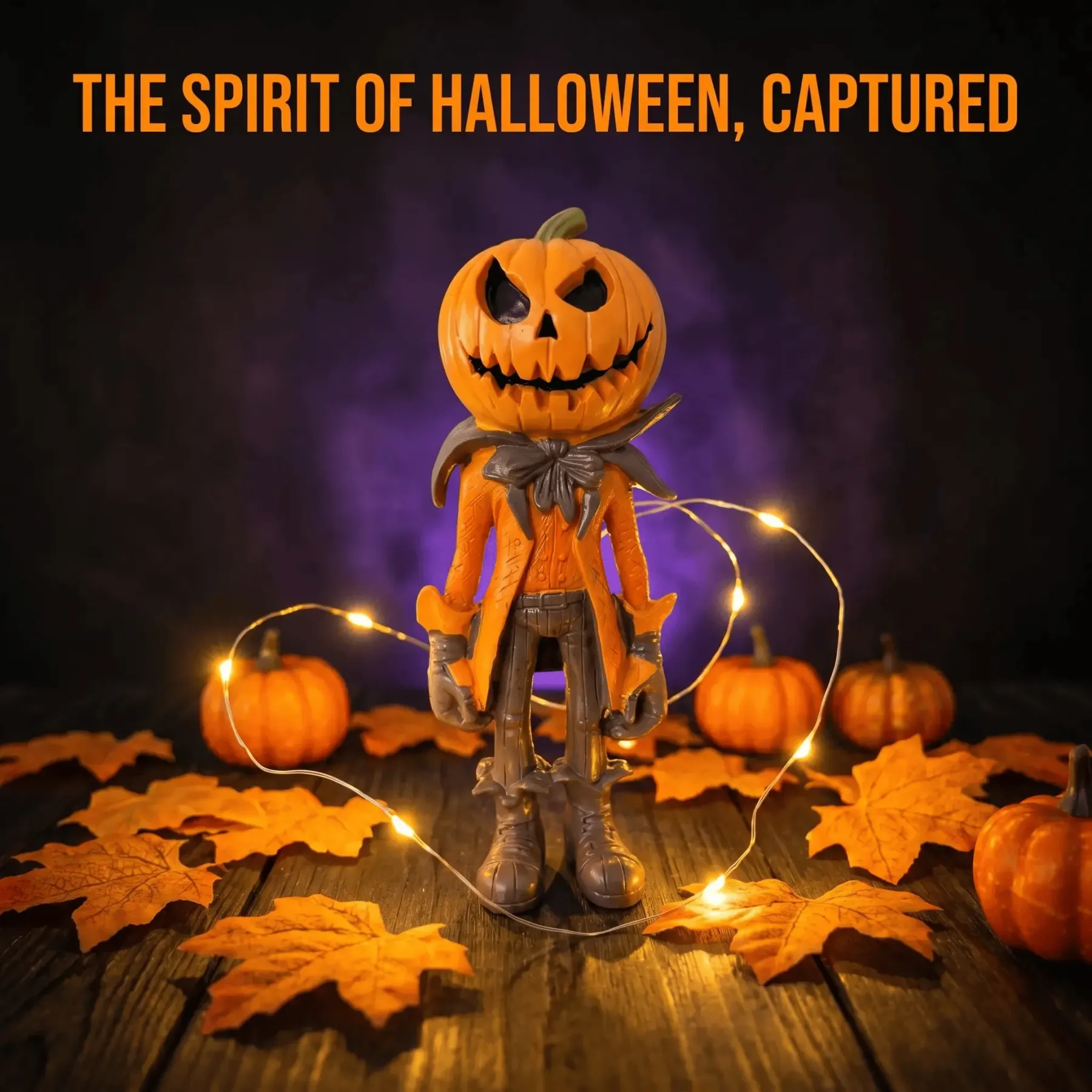Halloween Pumpkin Man Figurine Decoration