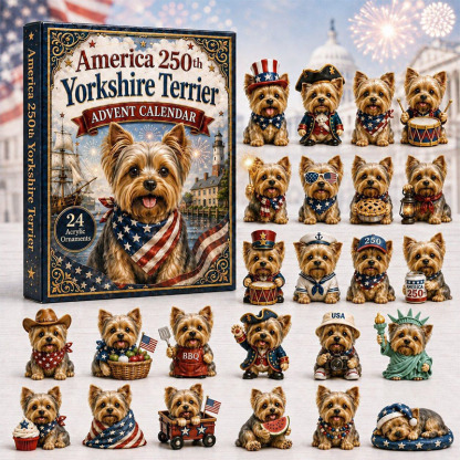 🐶24 Days Yorkie Acrylic Ornament Advent Calendar