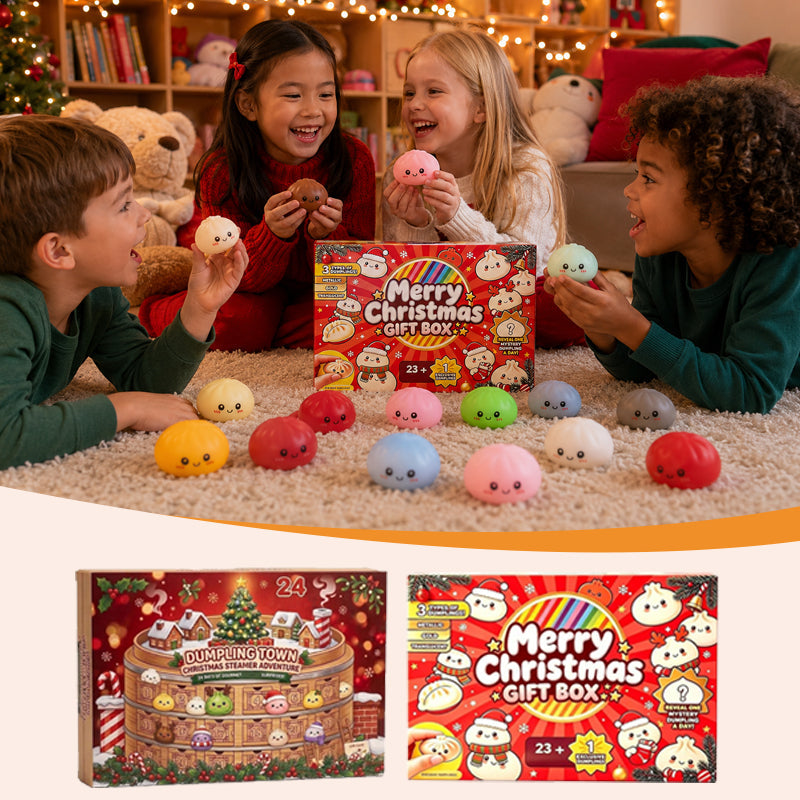 🎄2026 Christmas Dumpling Squishy Advent Calendar – 24-Day Countdown Surprise