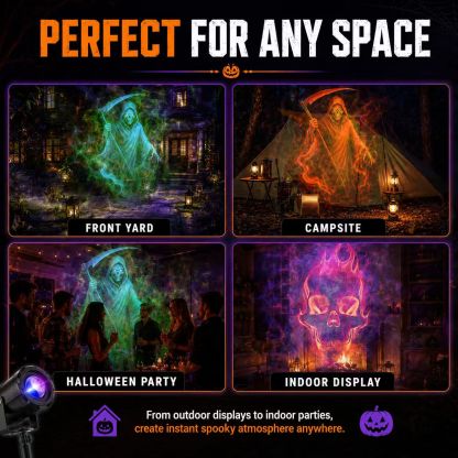 🎃32FT HD Halloween Projector | That Disappoint Your Halloween Party | 10 Unique HD Projection Patterns