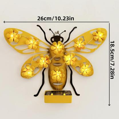 🎖️Solar Metal Art Wall Lights | Butterfly, Bee & Owl LED Decor