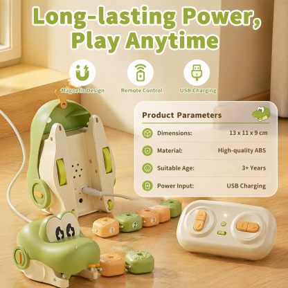 🐍🎁Remote Control Snake Toy with Magnetic Blocks