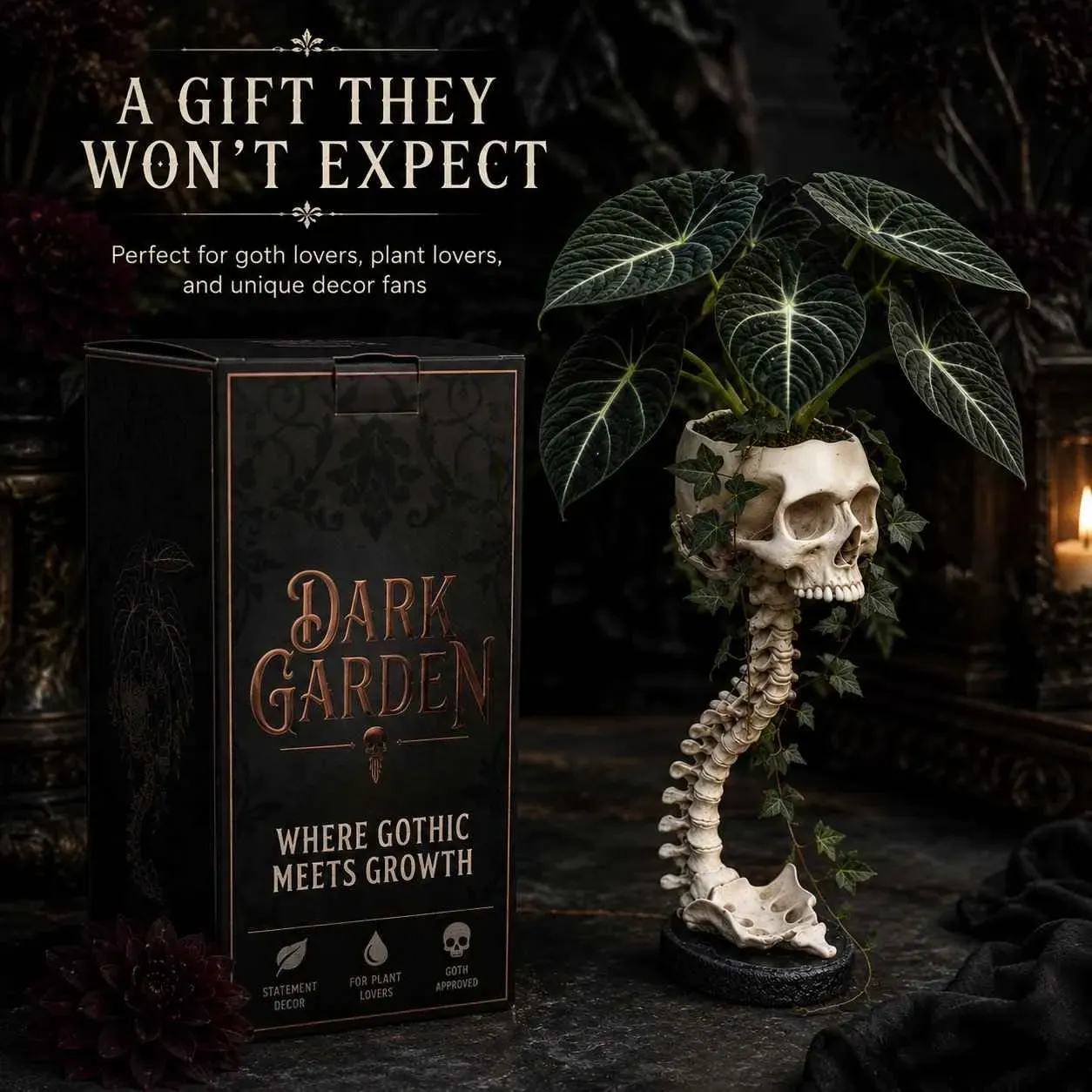 💥 Flash Sale 50% OFF 💀 Skull Planter Bold Decor for Plant Lovers