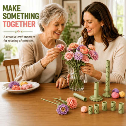 🎀Clay Flower Bouquet Making Kit Crafts for Adults & Teens