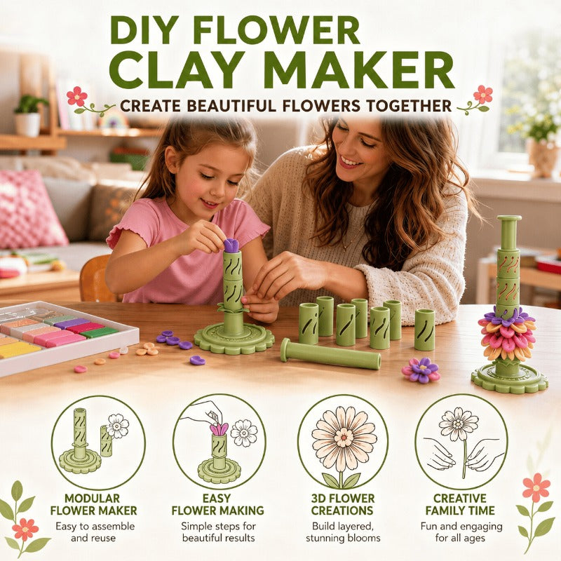 🎀Clay Flower Bouquet Making Kit Crafts for Adults & Teens