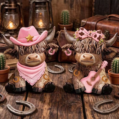🎁Halloween Highland Cow Decorative Ornament