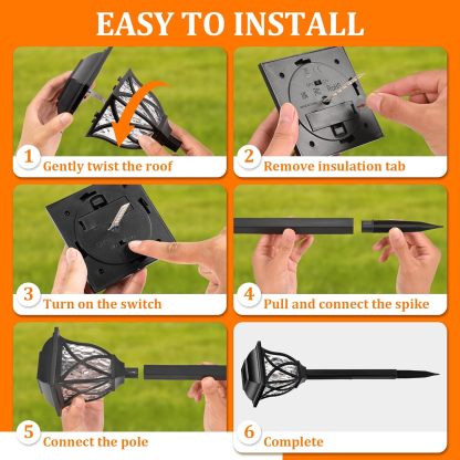 Outdoor Waterproof Solar Lights(4-Packs)