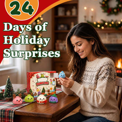🎄2026 Christmas Dumpling Squishy Advent Calendar – 24-Day Countdown Surprise
