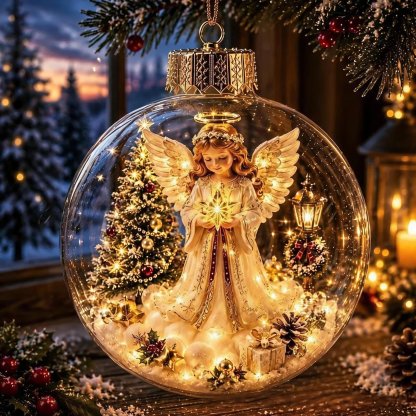 🌸Glowing Christmas Diorama Ornament