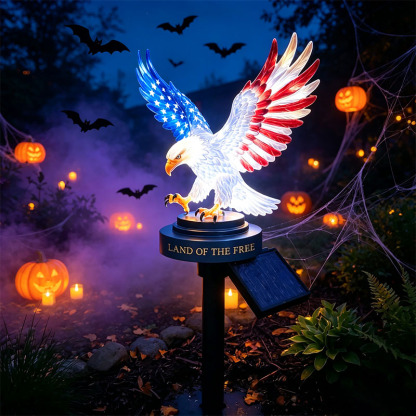 🔥Last Day 49% OFF-Solar Eagle Garden Light – A Glowing Tribute to American Freedom-Buy 2 Free shipping