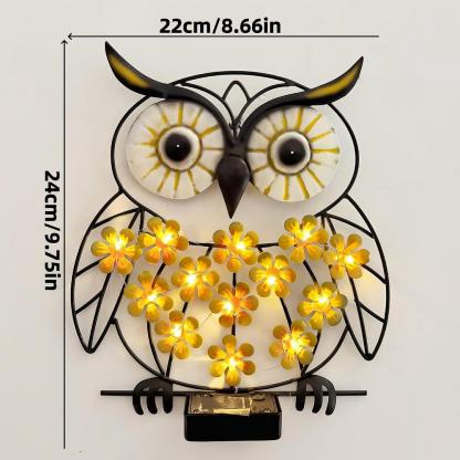 🎖️Solar Metal Art Wall Lights | Butterfly, Bee & Owl LED Decor