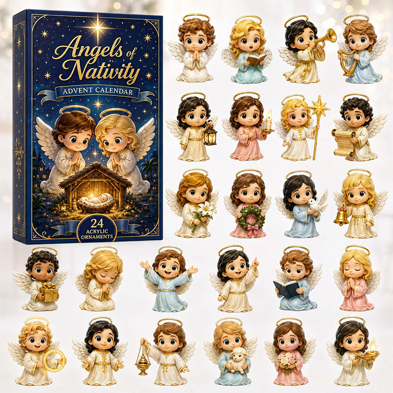 ✨24 Days Nativity Scene Acrylic Ornament Advent Calendar
