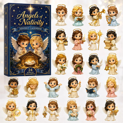 ✨24 Days Nativity Scene Acrylic Ornament Advent Calendar
