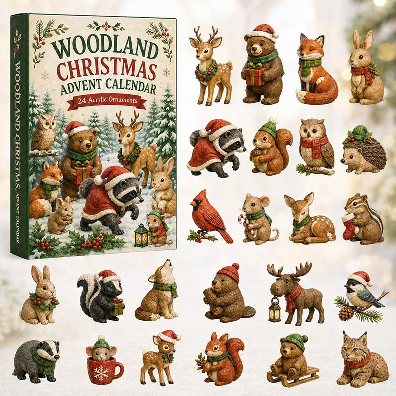 🌴🐶 2026 Christmas Woodland Animals Advent Calendar