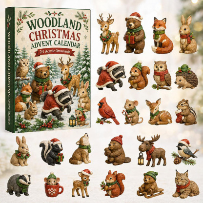 🌴🐶 2026 Christmas Woodland Animals Advent Calendar