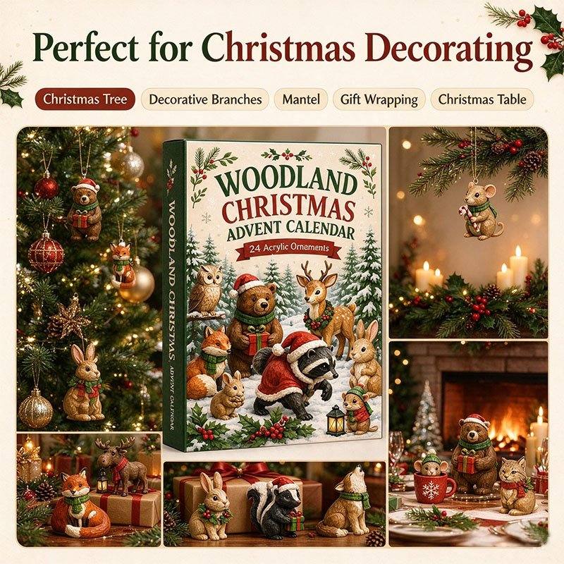 🌴🐶 2026 Christmas Woodland Animals Advent Calendar