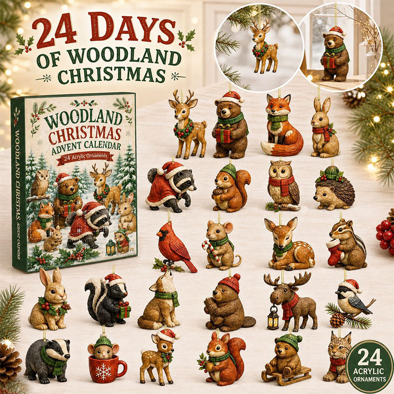 🌴🐶 2026 Christmas Woodland Animals Advent Calendar