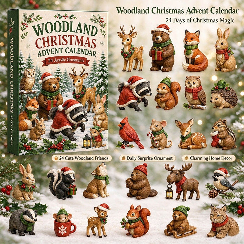 🌴🐶 2026 Christmas Woodland Animals Advent Calendar