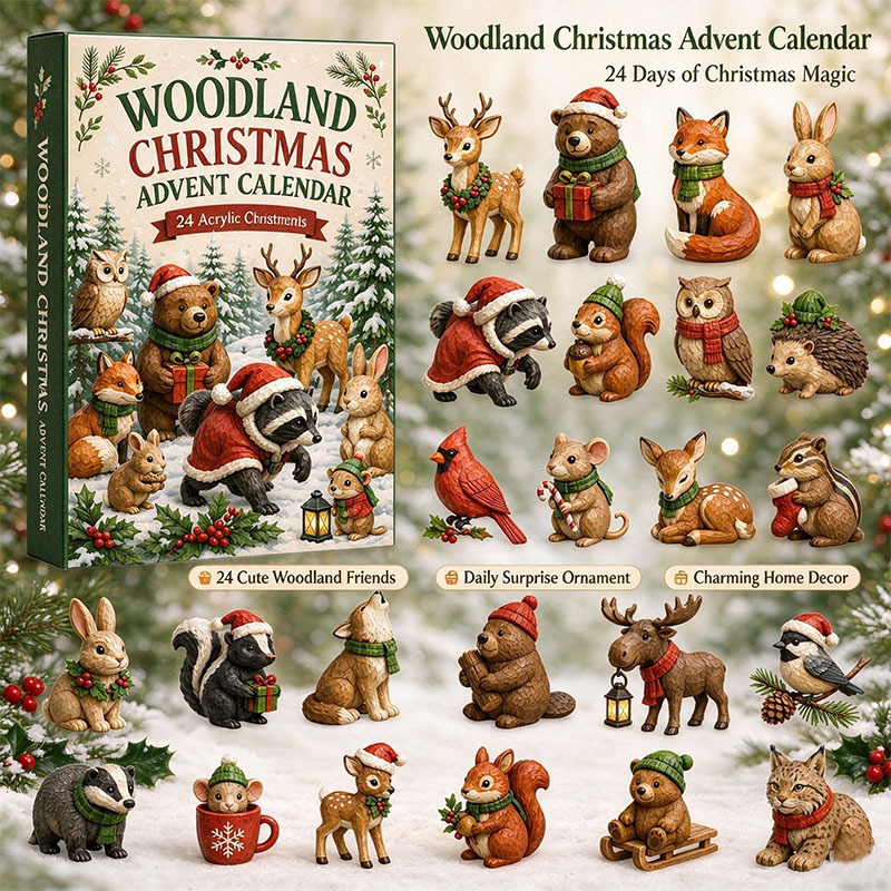 🌴🐶 2026 Christmas Woodland Animals Advent Calendar