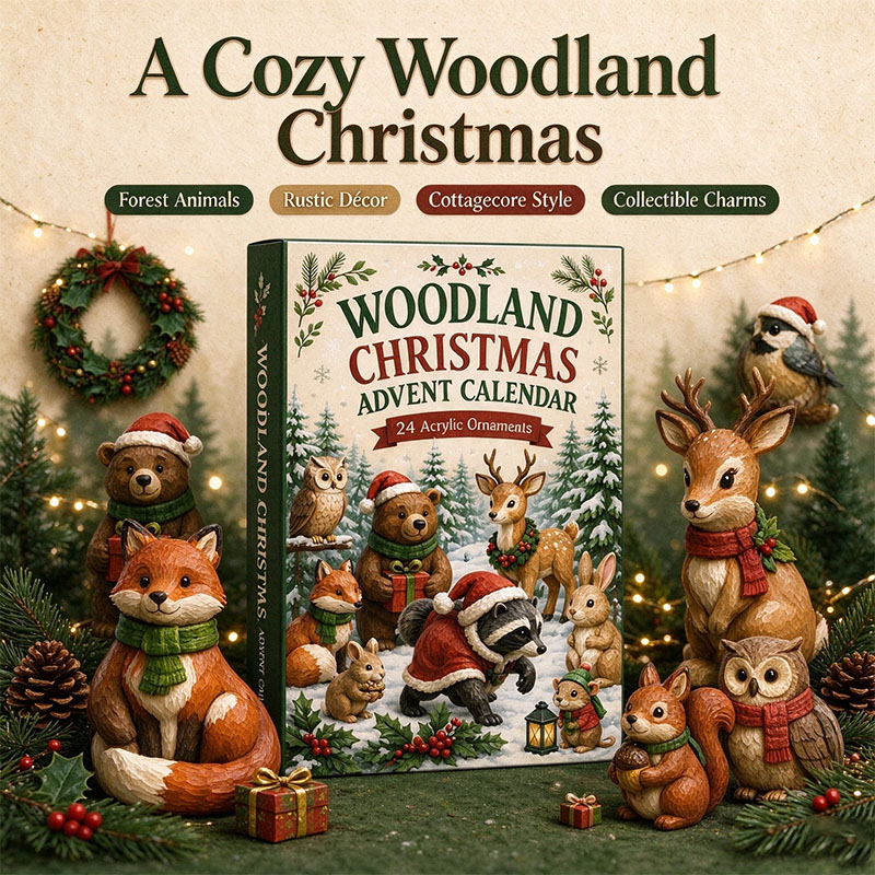 🌴🐶 2026 Christmas Woodland Animals Advent Calendar