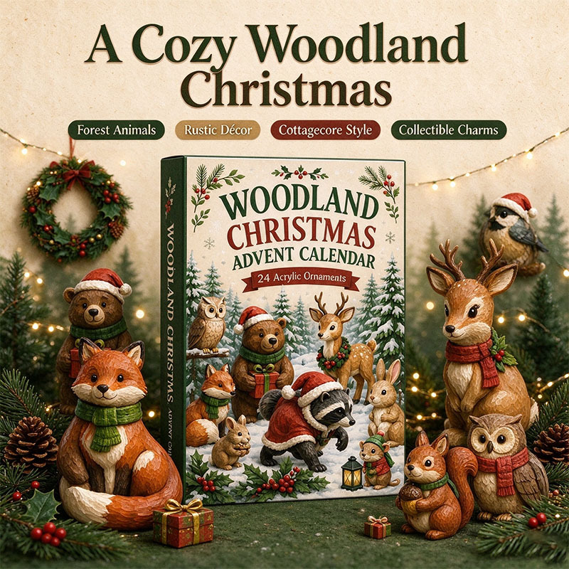 🌴🐶 2026 Christmas Woodland Animals Advent Calendar