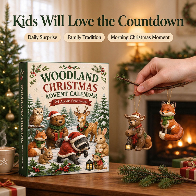 🌴🐶 2026 Christmas Woodland Animals Advent Calendar