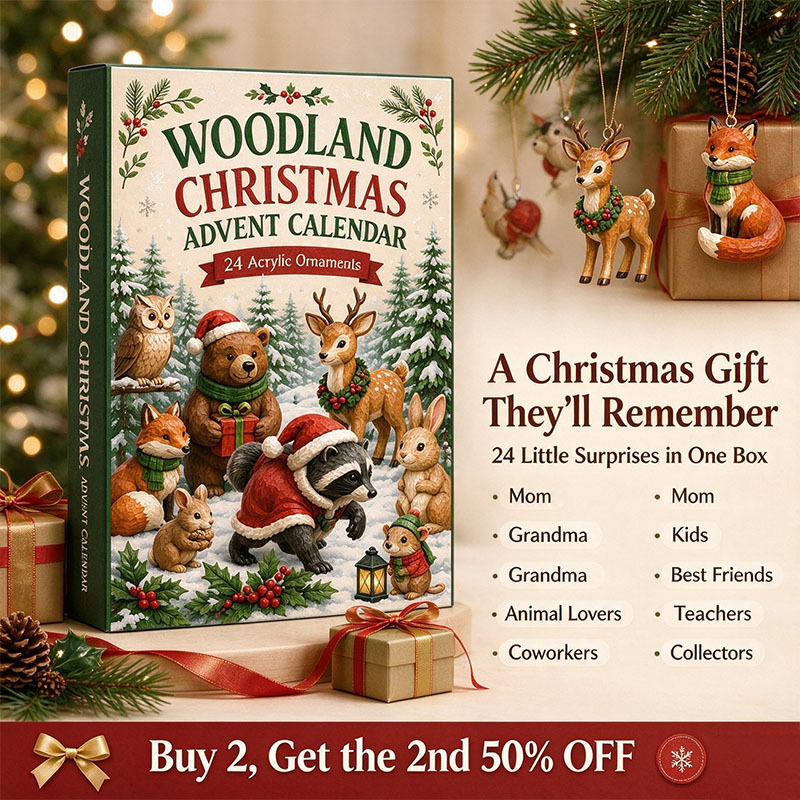 🌴🐶 2026 Christmas Woodland Animals Advent Calendar