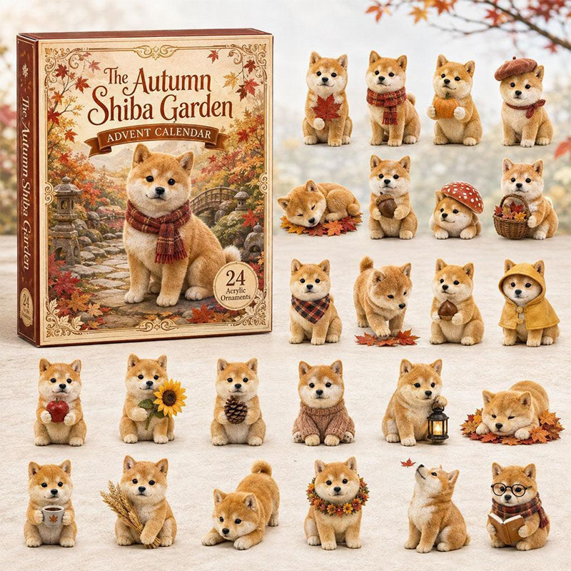 🎁🐕24 Days Shiba Acrylic Ornament Advent Calendar