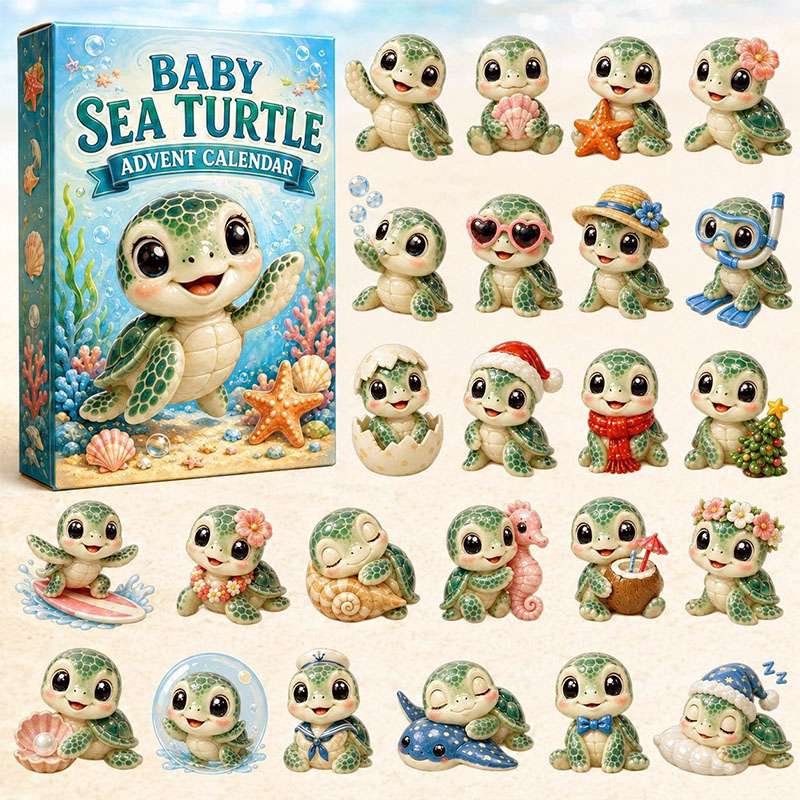 ✨24 Days Turtles Acrylic Ornament Advent Calendar