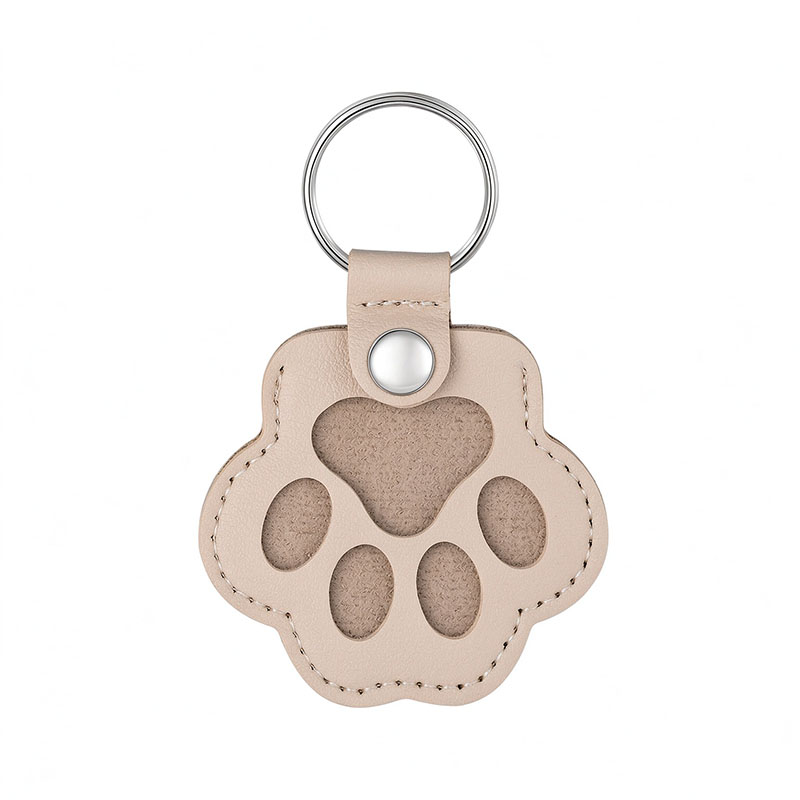 Custom Photo Leather Pet Hair Keychain