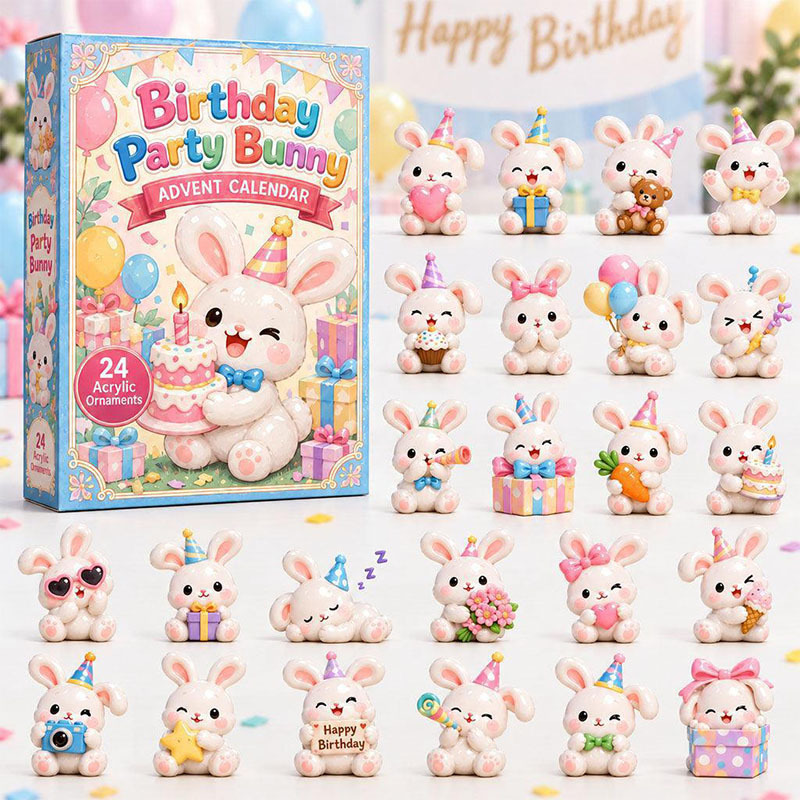 🎁🐇24 Days Bunny Acrylic Ornament Advent Calendar